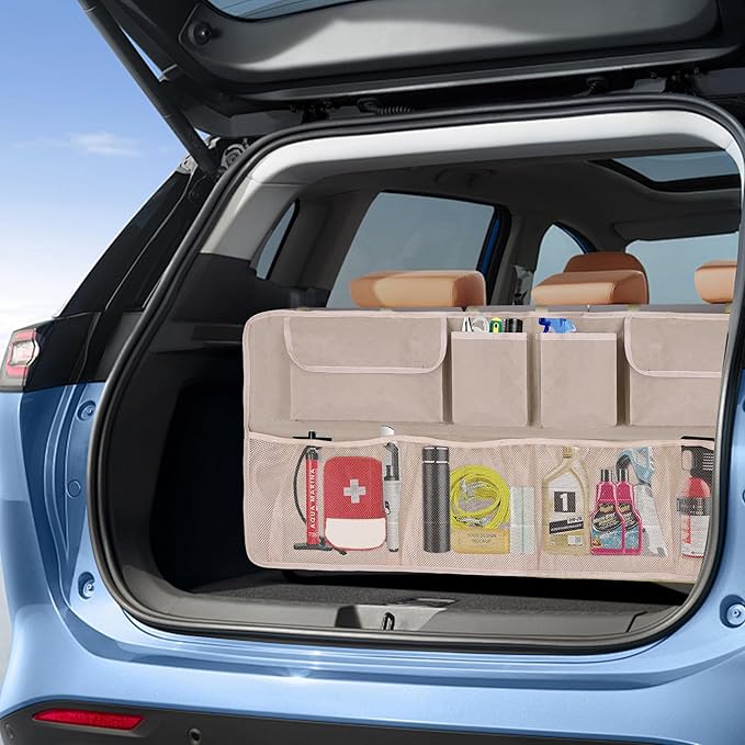 Car Trunk Organizer Storage (Khaki)