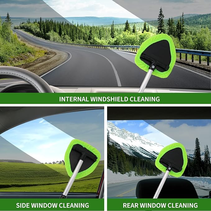 18Pcs Car Detailing Kit, Interior Car Cleaning Kit, Leather & Textile Car Interior Brush, Car Detailing Brush Set with Windshield Cleaning Tool Complete Car Interior Care Kit