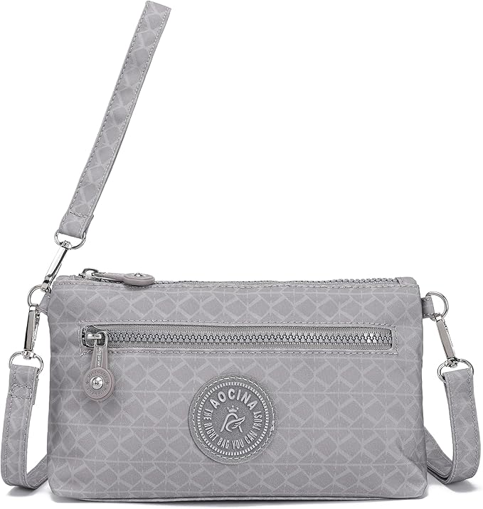 AOCINA Small Wristlet Wallet for Women RFID Blocking Crossbody Purse Gifts for Valentines Day Nylon Cell Phone Purses