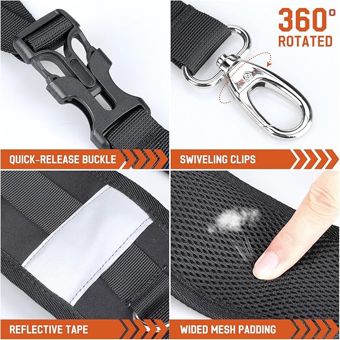 Backpack Straps, Backpack Shoulder Strap for bags strap Replacement Padded Strap Adjustable with Metal/Plastic Clips