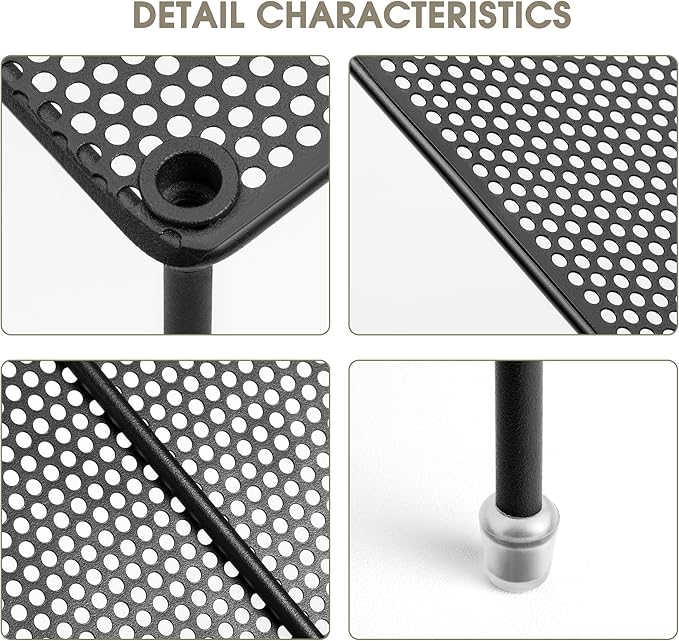 2-Pack Kitchen Cupboard Shelf Organizer for Cabinet, Expandable & Stackable Counter Cupboard Organiser, Storage Rack for Bathroom, Kitchen, Laundry Room