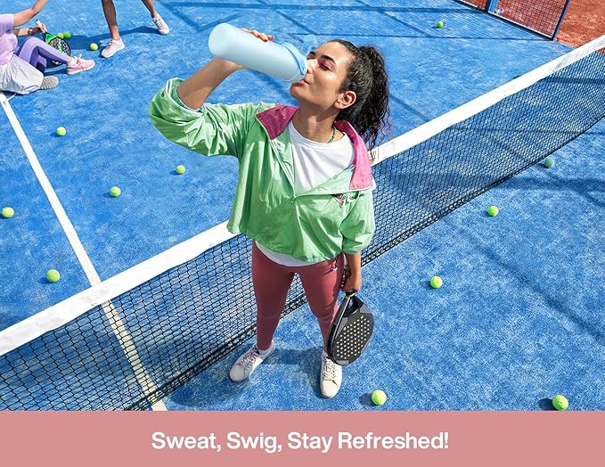 POWCAN 26 oz Insulated Water Bottle with 2-in-1 Straw and Spout Lid, Keep Cold 24H, Leak-Proof, Fits in Car Cup Holder, Stainless Steel Water Bottle for Gift, Home, Trip, Daily Outings (Furry Friends)