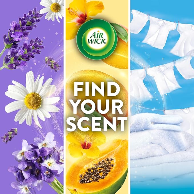 Air Wick Plug in Scented Oil Refill, 10ct, Summer Delights, Scented Oil, Air Freshener, Essential Oils, Eco Friendly