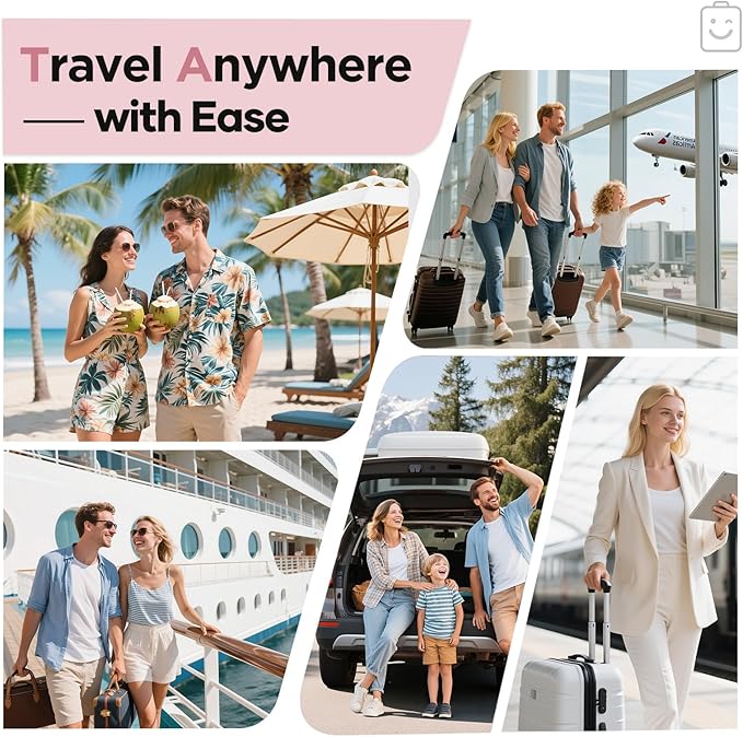 Veken 6/9/11 Set Compression Packing Cubes for Travel Essentials,Compressible Expandable Large Luggage Suitcase Organizer Bags for Clothing,Durable Space Saver Storage Bags(Pink)