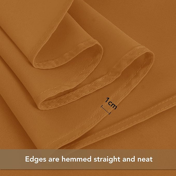 sancua Thanksgiving Tablecloths for 8 Foot Rectangle Tables, 8 Pack Light Brown - Washable Polyester Fabric Fall Table Cloth for Harvest Party, Birthday, Banquet Reception, 60x120 Inch Bronze