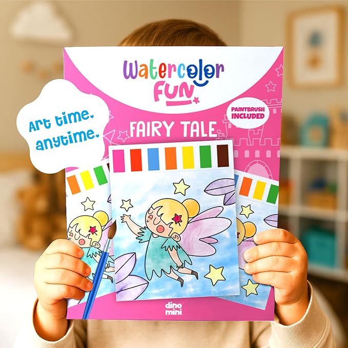 Watercolor Fun Value Pack - 2 Paint with Water Kits for Toddlers - Water Painting for Toddlers - Travel Activities for Kids Ages 4-8 - Screen Free Birthday Gifts (Farm - Fairy Tale)
