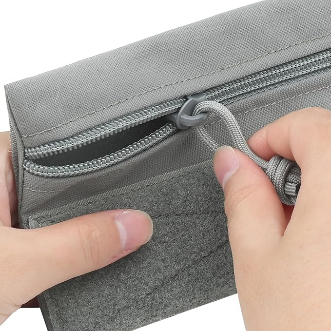 Qavctw Tactical Admin Pouch Bag with Hook and Loop Tool Storage Bag Snack Pouch Candy Bag Hanging Pouches Backpack Accessory Pouch