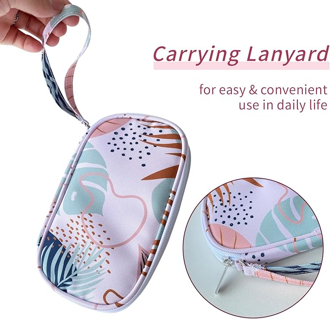 Electronics Organizer Travel Case, Cable Organizer Travel Essentials Tech Pouch,Suitable for Charger, Cable, Phone，Flash Drive,Maple leaf