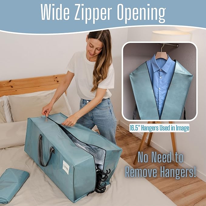 VENO 4 Pack Heavy Duty Moving Bags with Backpack Straps, Zippers & Handles, Extra Large Packing Bags for College Dorm Essentials, Moving Supplies Alternative to Cardboard Moving Boxes