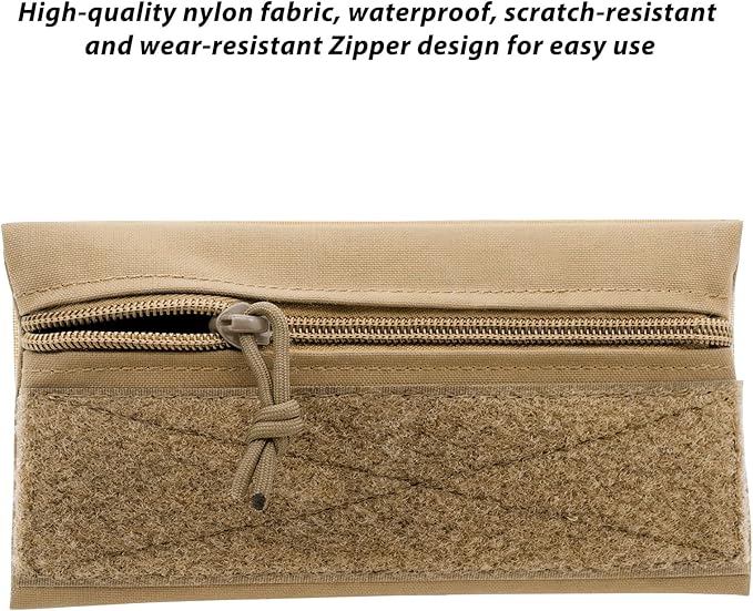 Qavctw Tactical Admin Pouch Bag with Hook and Loop Tool Storage Bag Snack Pouch Candy Bag Hanging Pouches Backpack Accessory Pouch