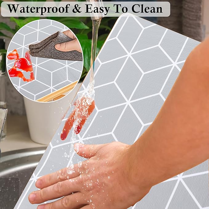 Shelf Drawer Liner Non Slip 12 Inch Wide X 20 Ft Non Adhesive Kitchen Cabinet Paper Liner Waterproof Pantry Shelves Closet Liner Strong Grip Refrigerator Cupboard Bathroom Shelf Mat Under Sink