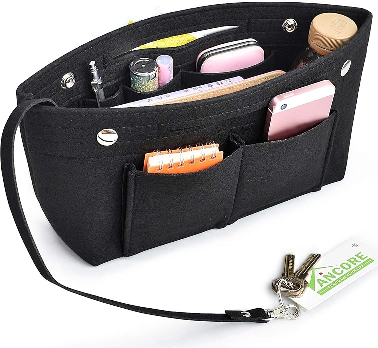 VANCORE Felt Insert Handbag Organizer Travel Purse Bag Organiser