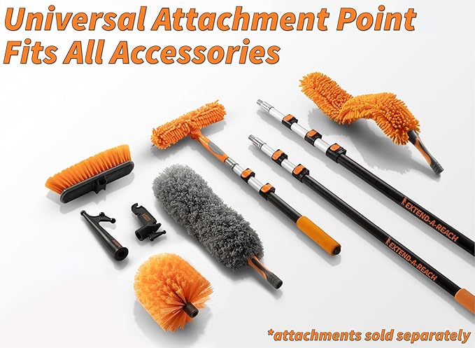 Flexible Ceiling Fan Cleaner Duster // Washable Fan Duster for High Ceiling // Fits All Extension Poles with Standard US Acme Thread // Best Flex-and-Stay Fan Blade Cleaner (Pole Sold Separately)