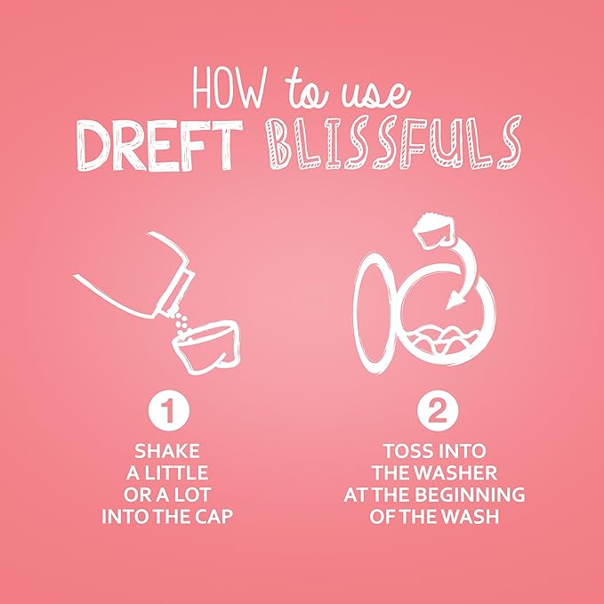 Dreft Blissfuls In-Wash Laundry Scent Booster Beads, Baby Fresh Scent, 9.1 oz
