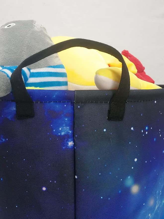 Kids Hamper Baby Storage Bins Organizer Gift Toy Box Waterproof Laundry Basket Large Canvas Collapsible Chest for Home Boys Room Decor