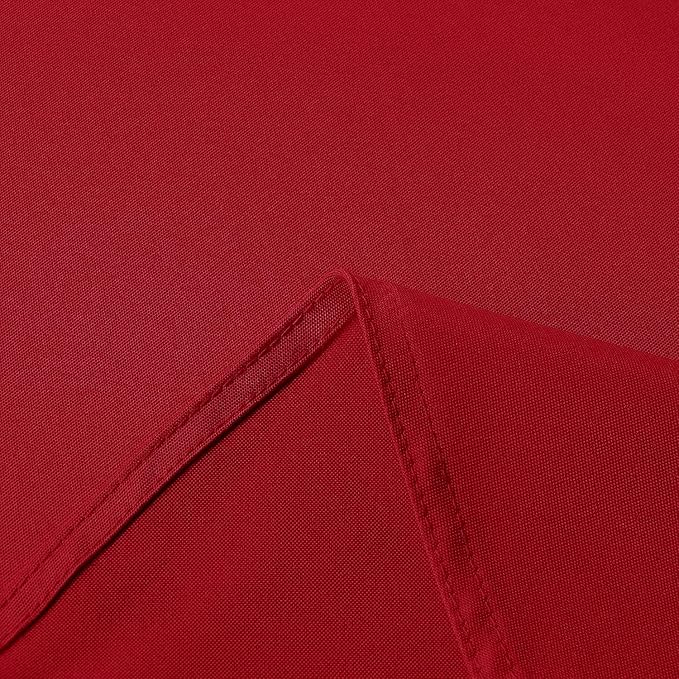 sancua Rectangle Tablecloth - 90 x 156 Inch - Water Resistant Spill Proof Washable Polyester Table Cloth, Decorative Fabric Table Cover for Dining Tables, Buffet Parties and Camping, Red