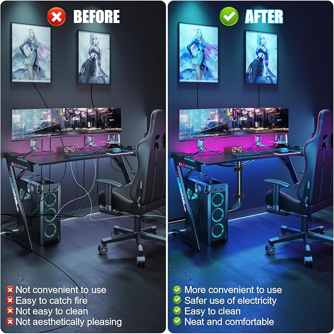 XHF 100 PCS Self Adhesive Cable Clips(L) Black,Wire Clips Cable Management Wire Organizer Cord Holder for Under Desk, Car, Wall, TV PC Ethernet Cable