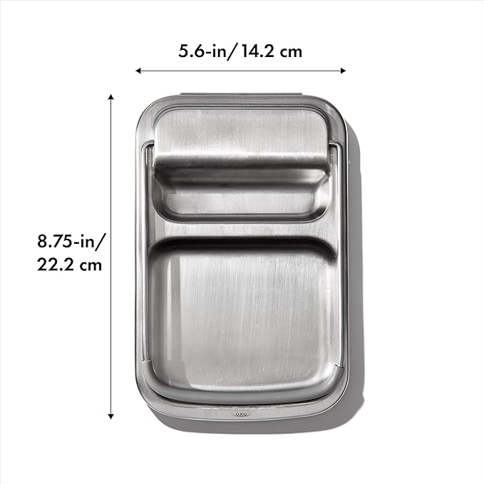 OXO Good Grips Stainless Steel Spoon Rest with Lid Holder