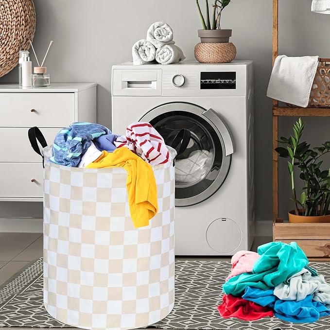 Girls Laundry Basket Cute Kids Hamper Room Decor Storage Basket,Toy Box Canvas Collapsible Organizer Bins for Home/Dorm/Kitchen/Pet/Office/Closet/Shelf/Gift Baskets