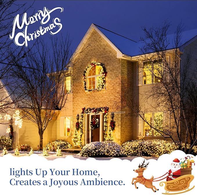 Holiday Light Clips Christmas Light Clips Outdoor Hang Gutter Hooks for Christmas Decoration String Lights Weatherproof Outdoor Lights Clips for Halloween Xmas (100 Pieces)