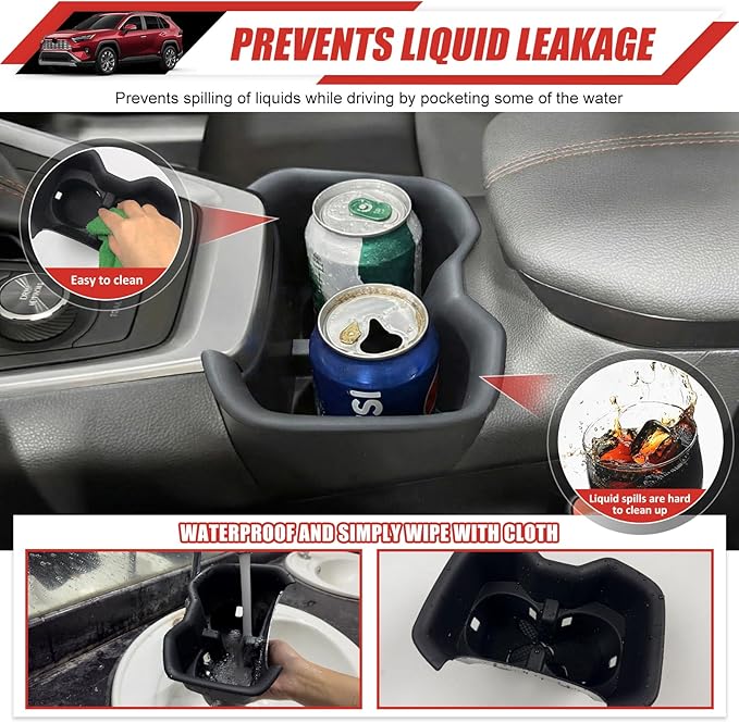 Cup Holder Coaster Fit for 2022-2025 Toyota RAV4 Accessories Cup Holder Mat Pad Inserts Interior CupHolder Liner for 2024 Toyota RAV4(for RAV4)