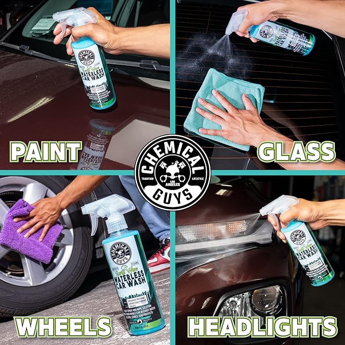 Chemical Guys CWS20916 Swift Wipe Sprayable Waterless Car Wash, Easily Clean - Just Spray & Wipe, Safe for Cars, Trucks, Motorcycles, RVs & More, 16 fl oz (Pack of 2)