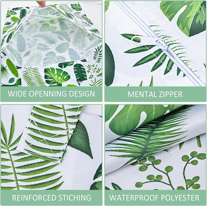 2 Pcs Large Travel Laundry Bags - Waterproof with Handle, Washable Dirty Clothes Bags for Travel, Wet/Dry Bag for Gym, Swimming Pool, College Dorm