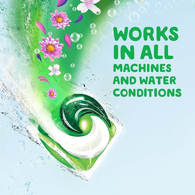 Gain Laundry Detergent Pacs, Moonlight Breeze | HE Compatible | Long Lasting Scent | 76 Count | Pack of 2