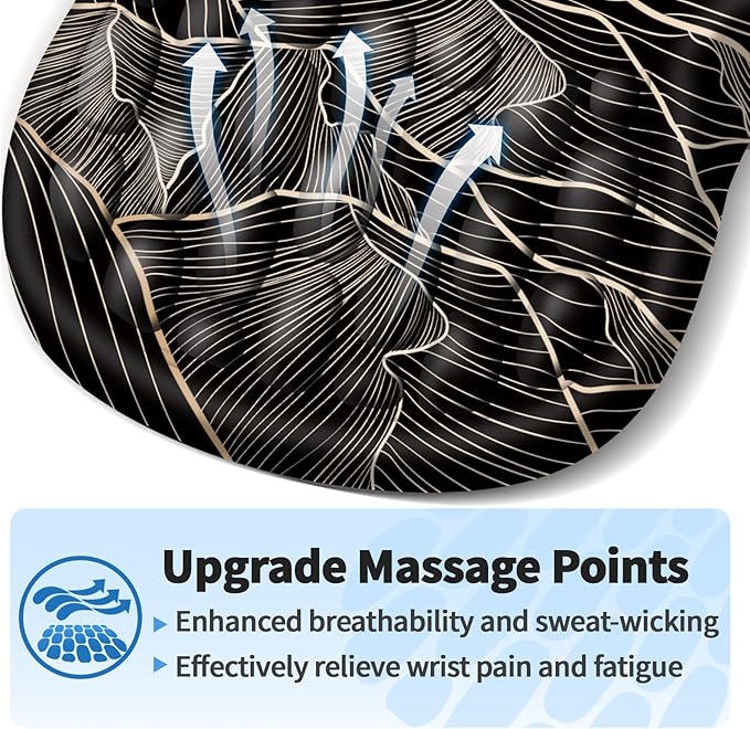 YIWEI Ergonomic Mouse Pad with Wrist Rest - Comfortable Office Mousepad with Memory Foam Wrist Support for Carpal Tunnel Relief, Mouse Pads with Non-Slip Base for Gaming and Home (Sunset)