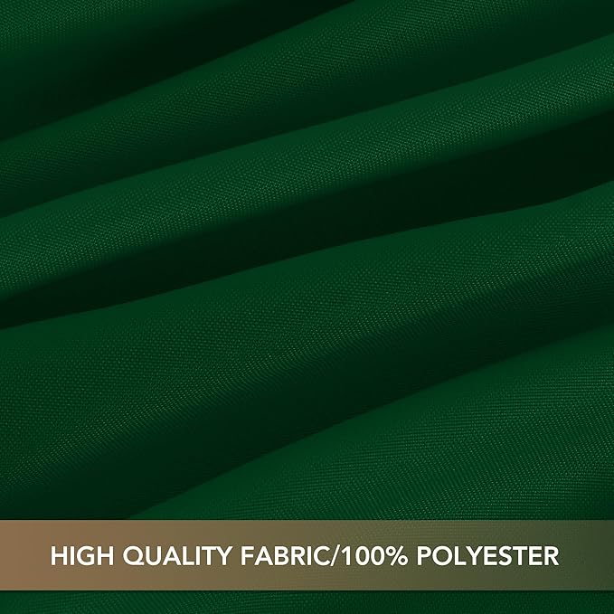 sancua Round Tablecloth 108 Inch Diameter, 8 Pack Hunter Green, Circle Polyester Fabric Table Cloth for Chiristmas Party Reception Banquet Birthday, Washable Formal Table Cover(Fit 42-96 Inch Tables)