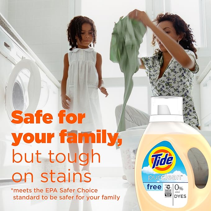 Tide Purclean Liquid Laundry Detergent, 63 fl oz, 48 Loads