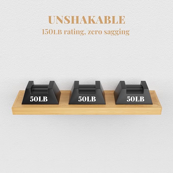 Floating Shelf Bracket Heavy Duty Shelving Brackets,Decorative Floating Shelf Hardware Black,Hidden Metal Shelf Support Bracket Heavy Duty Floating Mantel Bracket (53X6X1.2-Starter Jig)