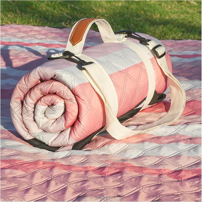 Waterproof Picnic Blanket Outdoor Camping Beach Mat Extra Large Foldable Car Essential Roadtrip Gadget RV Accessories Glamping Tent Gear Must-Haves Hiking Stuff Backpacking Necessities Gift