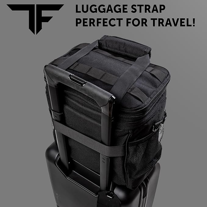 ThinkFit Tactical Lunch Box for Men - Heavy Duty Insulated Lunch Bag - Military Style Large Capacity Meal Prep Cooler Bag for Work, Construction, Blue Collar - Waterproof MOLLE System