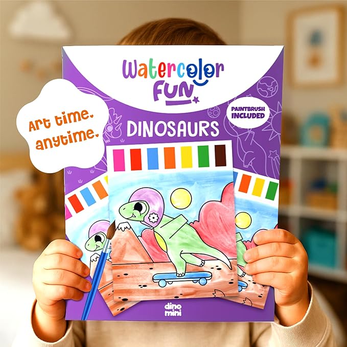 Watercolor Fun Value Pack - 2 Paint with Water Kits for Toddlers - Water Painting for Toddlers - Travel Activities for Kids Ages 4-8 - Screen Free Birthday Gifts (Dinosaurs - Jungle)