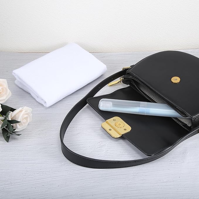 VOCOSTE 2 Pcs, Toothbrush Travel Case, Plastic, Lightweight Traveling Toothbrush Holders Case, for Travel Business, White, 7.48"x1.06"