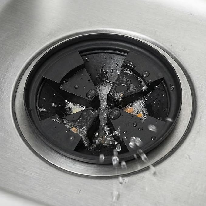 Garbage Disposal Splash Guards 3 3/8" Sink Baffle QCB-AM Replacement for InSinkErator Evolution Series,Removable Quiet Collar Drain Plugs, Garbage Disposer Accessories