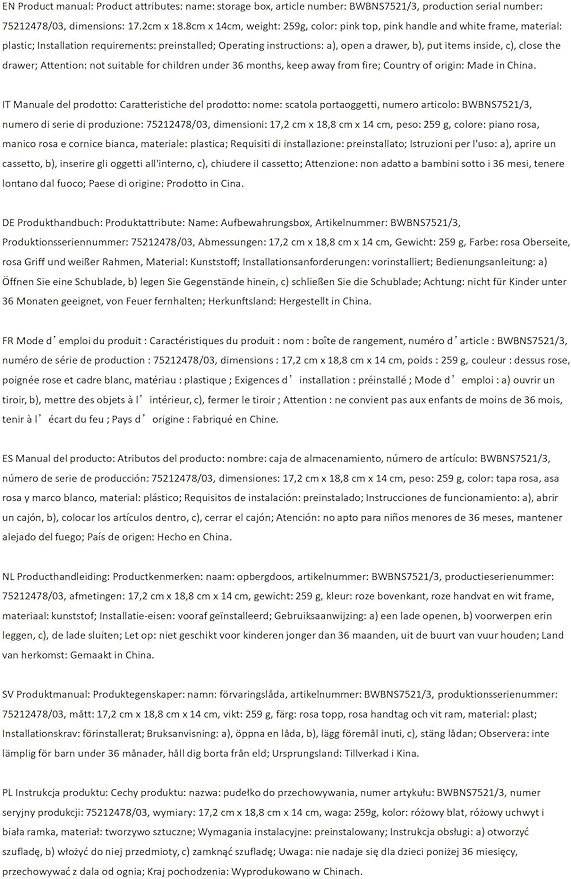 Lovely Girls Multi-layers Desktop Plastic Storage Box Cute Locker Decor Mini Drawer Organizer, Cute Plastic Dresser Kawaii Drawers for Bathroom, Dorm, Desk, Home, Office (Pink 3 Layers)