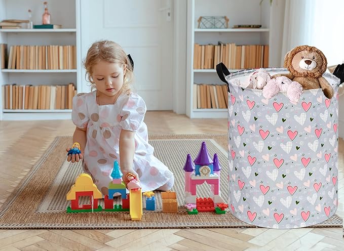 Round Laundry Basket Storage Bins Nursery Hamper Gift Baskets for Home,Office,Home Decor