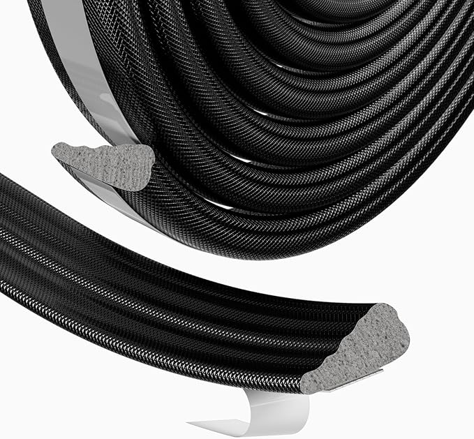 Weather Stripping Door Seal Strip for Door Frame,Window Insulation for Winter,Doors Soundproofing Gap Filler,Window Sealer Exterior Doors Weather Stripping,Foam Windows Draft Stopper (Black,118'')