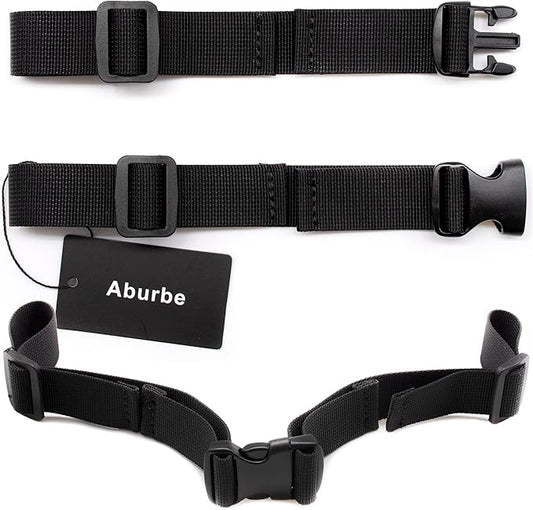 Backpack Chest Strap, 2 Pack Universal Add on Adjustable Sternum Strap, Chest Belt Replacement, with Heavy Duty Quick Release Buckle Clip, for Travel, Hiking, Camping, School(Black)