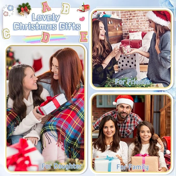 TOPEAST Birthday Gifts for Women, Personalized Initial Makeup Pouch Leather Waterproof Cosmetic Bag Birthday Gifts for Women (Sky Blue A)