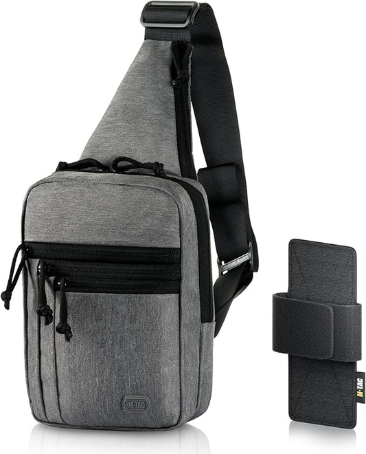 M-Tac CCW Sling Bag for Men & Women - EDC Shoulder Bag Tactical - Crossbody Concealed Carry Bag - Mens Chest Pack