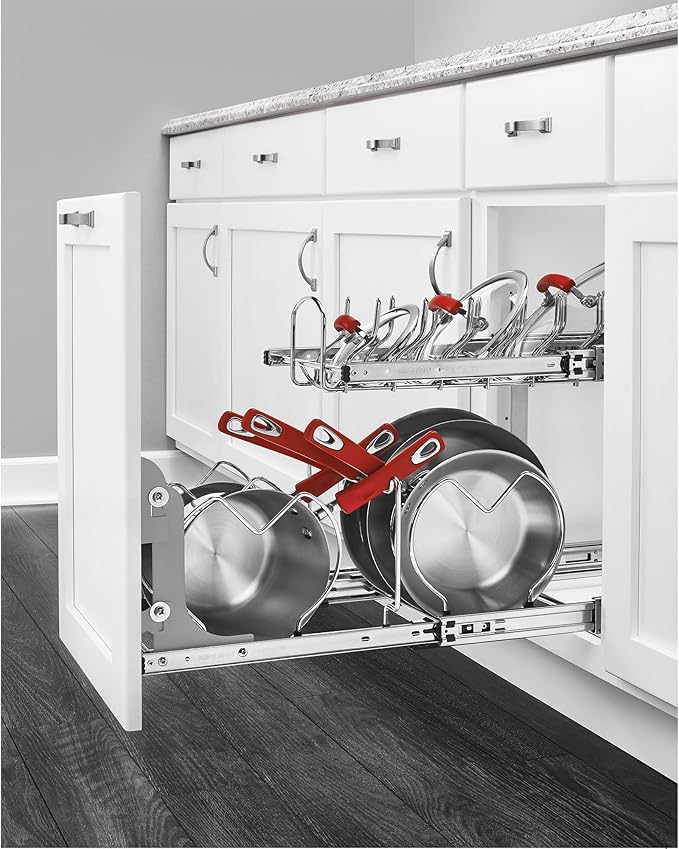 Rev-A-Shelf Cabinet Door Mount Kit for Kitchen Base Cabinet Organizers, Pullout Storage Shelves and Drawers, Trash Cans, 5WB-DMKIT