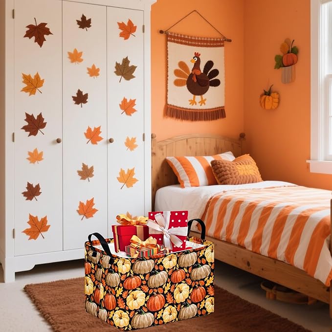 Rec Box Hamper Storage Basket Collapsible Organizer Bin Gift Shelf Baskets for Home and Kitchen Storage