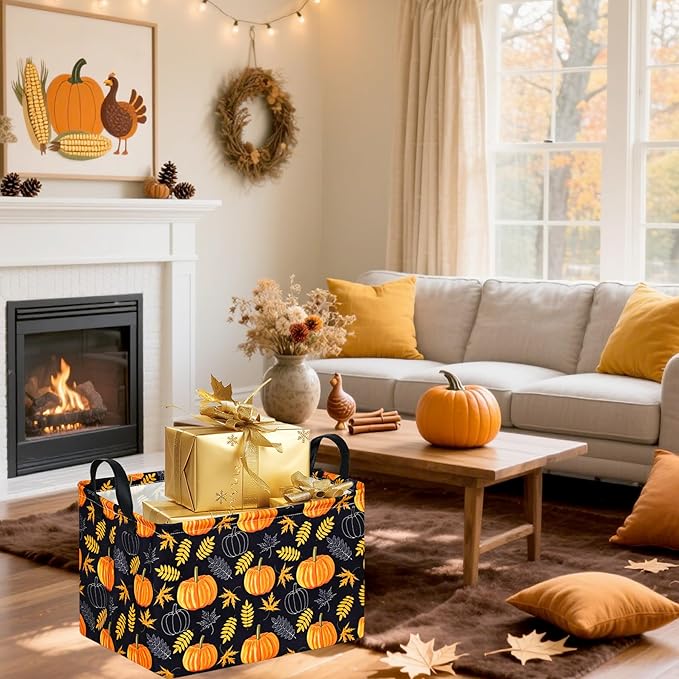 Rectangle Gift Storage Basket Home Shelf Storage Basket Organizer Box Clothes Laundry Hamper Nursery Basket Laundry Basket with Handles