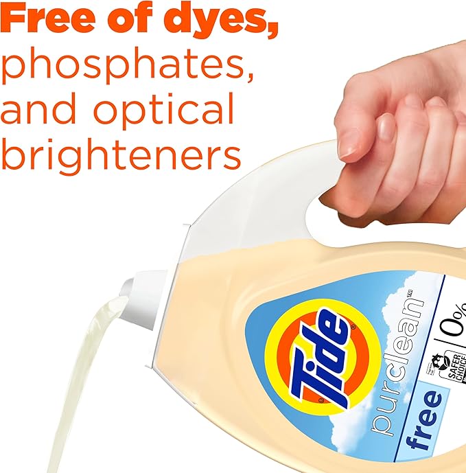 Tide Purclean Liquid Laundry Detergent, 63 fl oz, 48 Loads