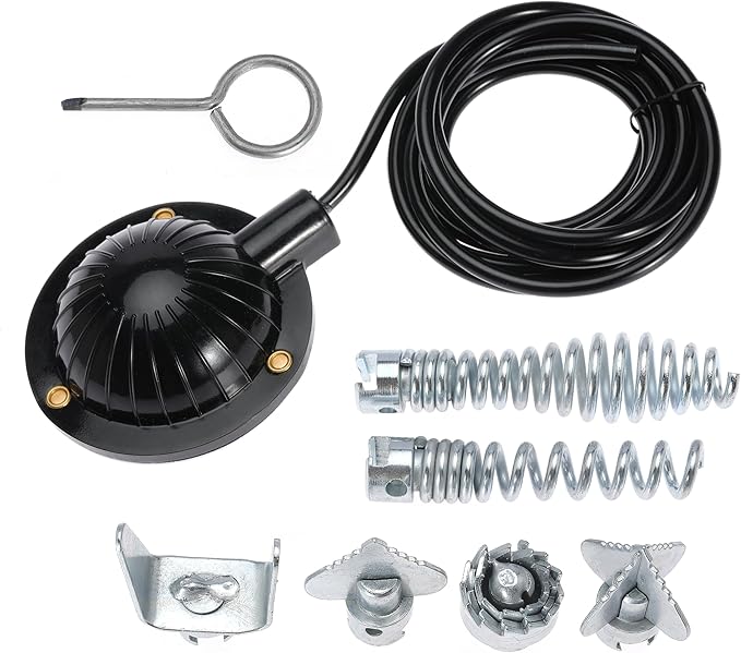 Drain Cleaner Cutter Head Air Foot Pedal Switch For Spartan Air-activated Drain Cleaning Machines For Ridgid K-400 K-380 K-3800 K750 K-7500 For Electric Eel For General For Trojan with 8' Long Hose