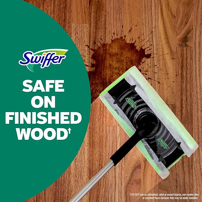 Swiffer Heavy Duty Mop Wet Multi-Surface Cloth Refills for Floor Mopping and Cleaning, Hardwood Floor Cleaner, 20 Count (Pack of 6)