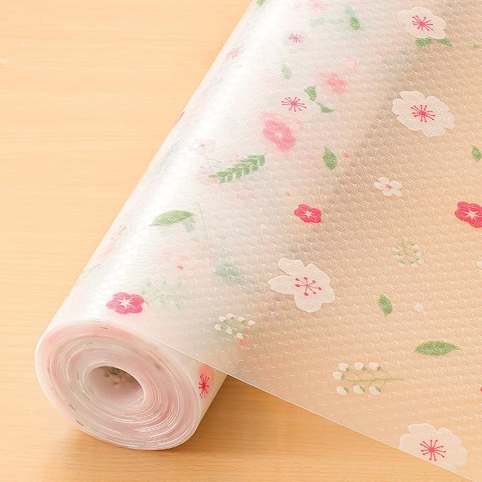 Cooyes Shelf Liner – Premium Non-Adhesive Cabinet & Drawer Liner for Kitchen – Waterproof Shelf Paper with Modern Pattern – Durable EVA Cabinet Mat – Easy to Cut (17.5" W x 197" L)